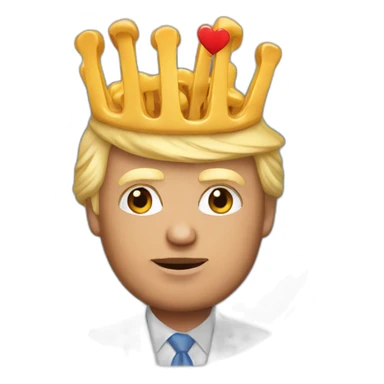 trump with poutine love sticker