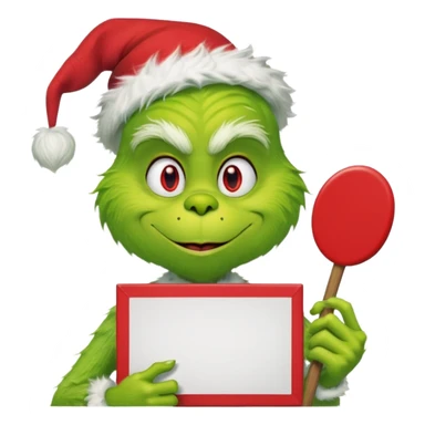 The Grinch with  max sticker