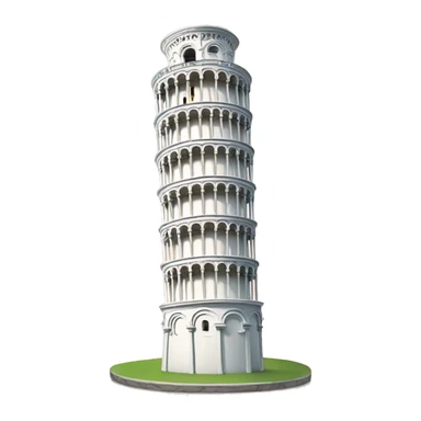 Small version Leaning tower of pisa  sticker