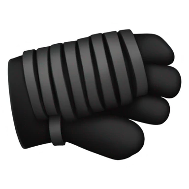 Black leather stripes wrapped around the arm. Teffilin  sticker