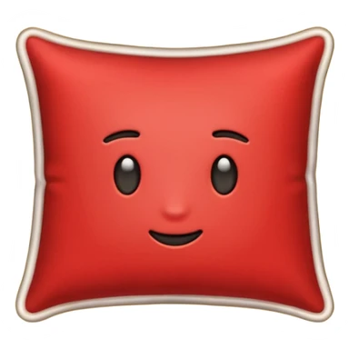 luxury red pillow sticker