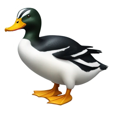 Duck hunting penguin sticker