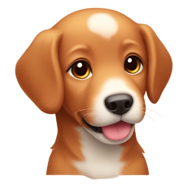 Kawaii red retriever puppy sticker