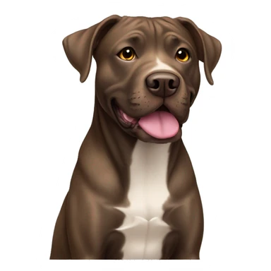 Brindle Labrador pit bull dog  sticker