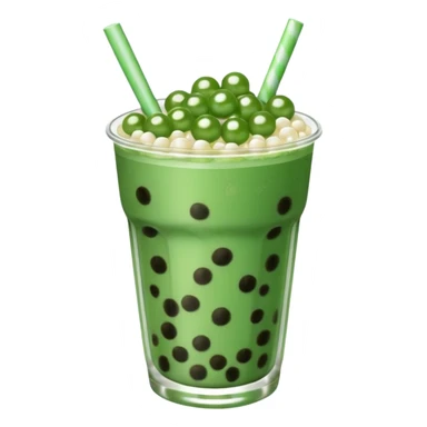 Mint  boba sticker