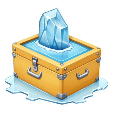 a pin box which break ice sticker