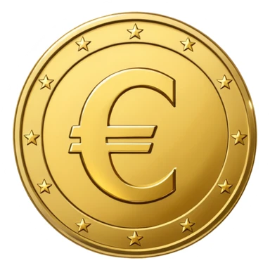 Euro coin sticker