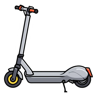 electric scooter with wheels sticker