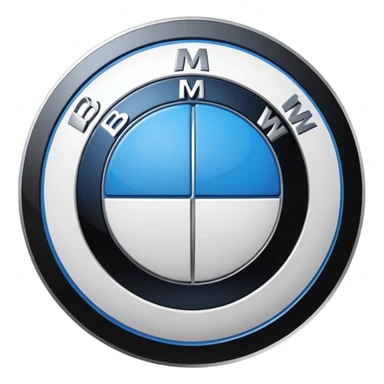 Bmw real logo sticker