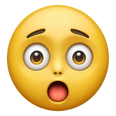 Create a Shock reaction emoji for a new social media app sticker