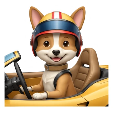 Dog corvette sticker