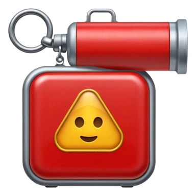 linterna de explorador detalles en rojo sticker