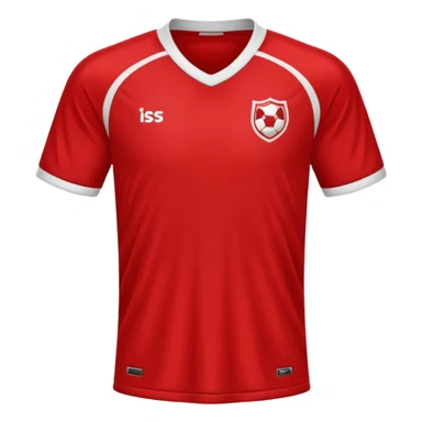 solid red soccer jersey sticker