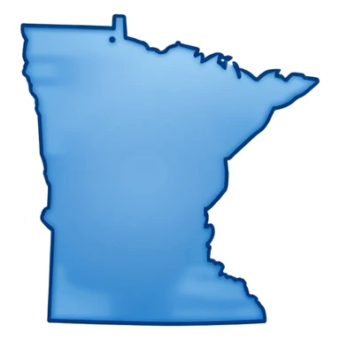 state of minnesota, plain white outline. sticker