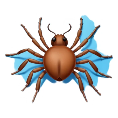 a tick inside a blue box sticker