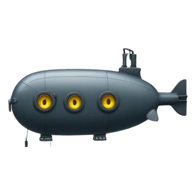 submarine with big speakers attached to the side  sticker