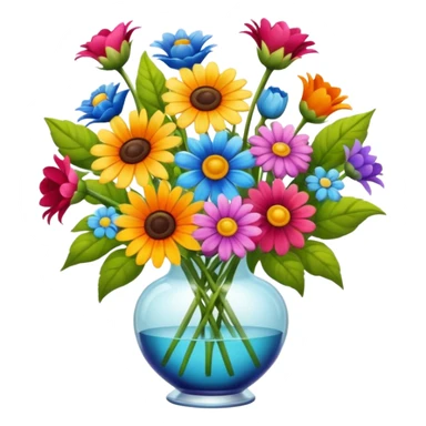 decoração de flores de verão sticker