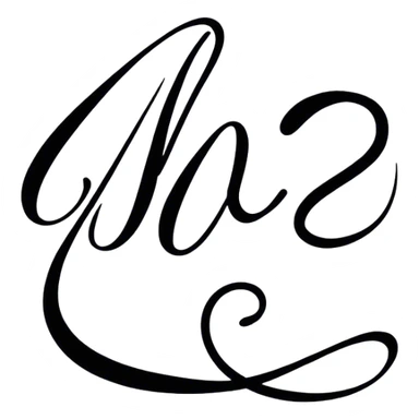 Calligraphy, elegant flowing script, smooth brush strokes, fine details, minimalistic, black ink on white background, no extra elements. sticker