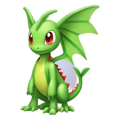 Full body cute edgy shiny colorful Flygon-Scyther-grovyle sticker