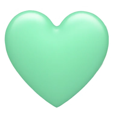 Mint green heart pastel pale sticker