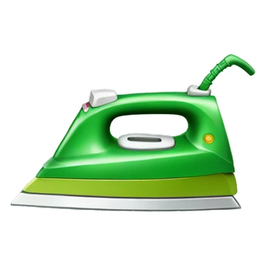 green iron for ironing sticker