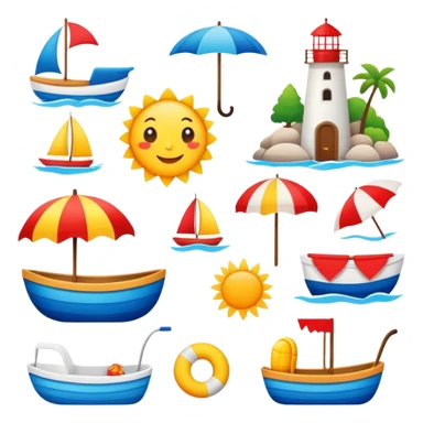 scandinavian summer sticker