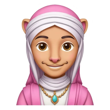 Pink panther wearing Arab clothes sticker