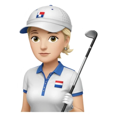 Marine Le Pen qui fait du golf  sticker