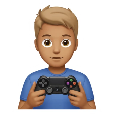 cat homme-avec-manette-ps4- sticker