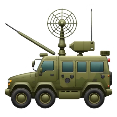 vehicle with electronic warfare equipment sticker