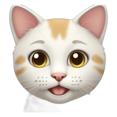 Polite cat sticker