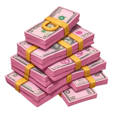 pink money sticker