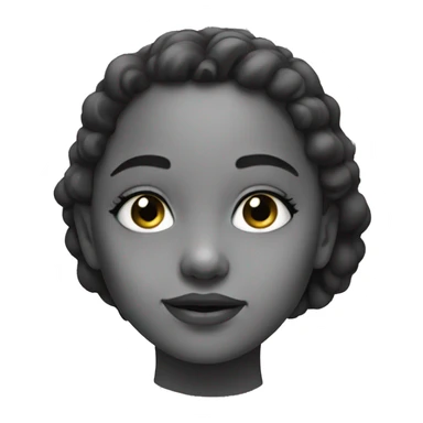 monochrome portrait of a girl sticker