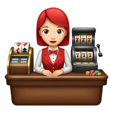 casino cashier sticker