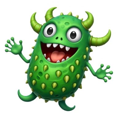 A floating monster that sings by pushing air through hollow chambers in its body like a living wind instrument. Its tone shifts as it drifts higher or lower. sticker