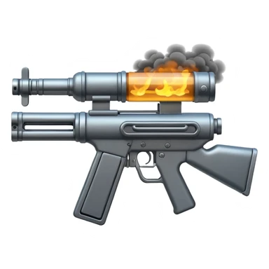 machine gun hot barrel sticker
