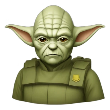 Yoda general Ukraine army shevron Zaluzhny sticker
