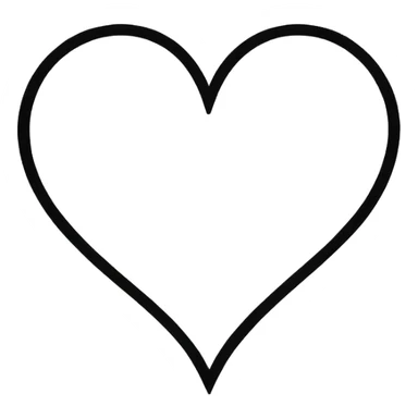 Minimalist illustration of a heart drawn with a single continuous line Integrated into the heart’s line, the letters ‘N’ and ‘K’ appear subtly, as part of the drawing itself, collor black sticker