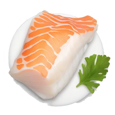 Pacific cod fillet with silver skin sticker