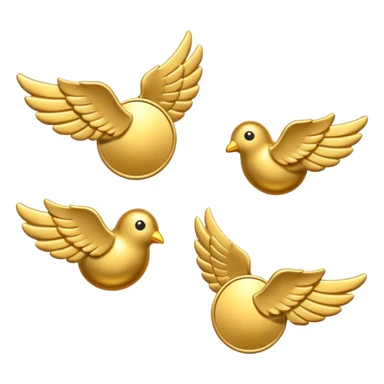 coins fly sticker