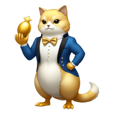 King Kong Super duper Transcendent celestial infinity cosmic galactic energy Mega neon unicorn dragon hydra hyper rare golden penguin Golden Divine god angel Omni Black and white Super muscular Buff sigma Gigachad cat full body tuxedo colored  sticker