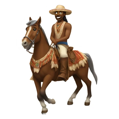 Me as an Indian man riding a horse from hershey PA to nyc  sticker