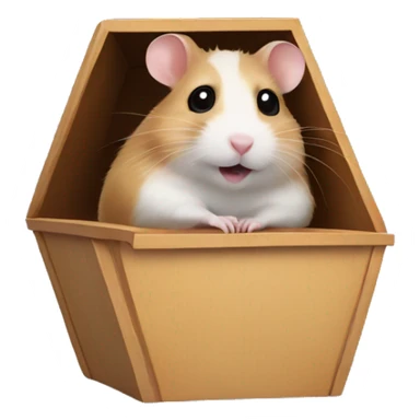 hamster in a coffin sticker