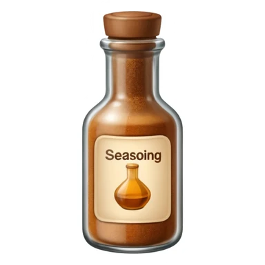 bottle of seasoning sticker