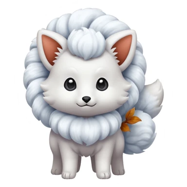Alolan vulpix (all white) sticker