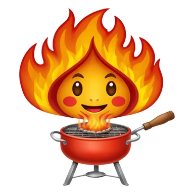 Fogueira pegando fogo sticker