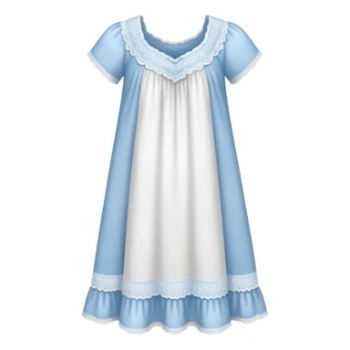 a cute nightgown with lace trim sticker