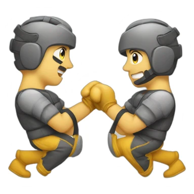 Kangoo fighting sticker