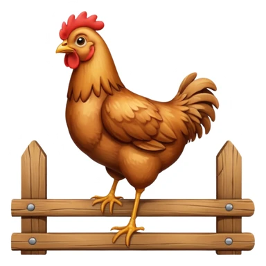 tavuk agicin üstünde otruyor sticker