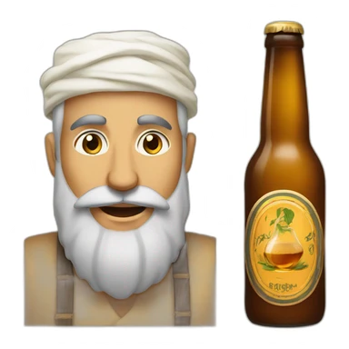 Marocain qui bois de la bière sticker